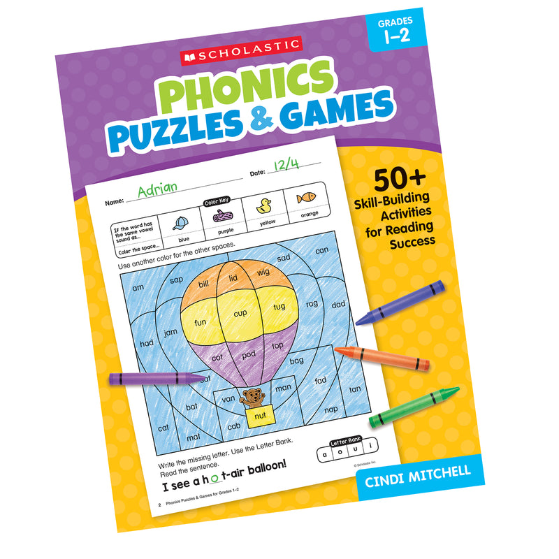 Phonics Puzzles & Games Gr 1-2