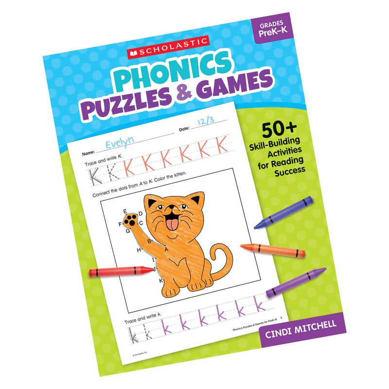 Phonics Puzzles & Games Gr Prek-k