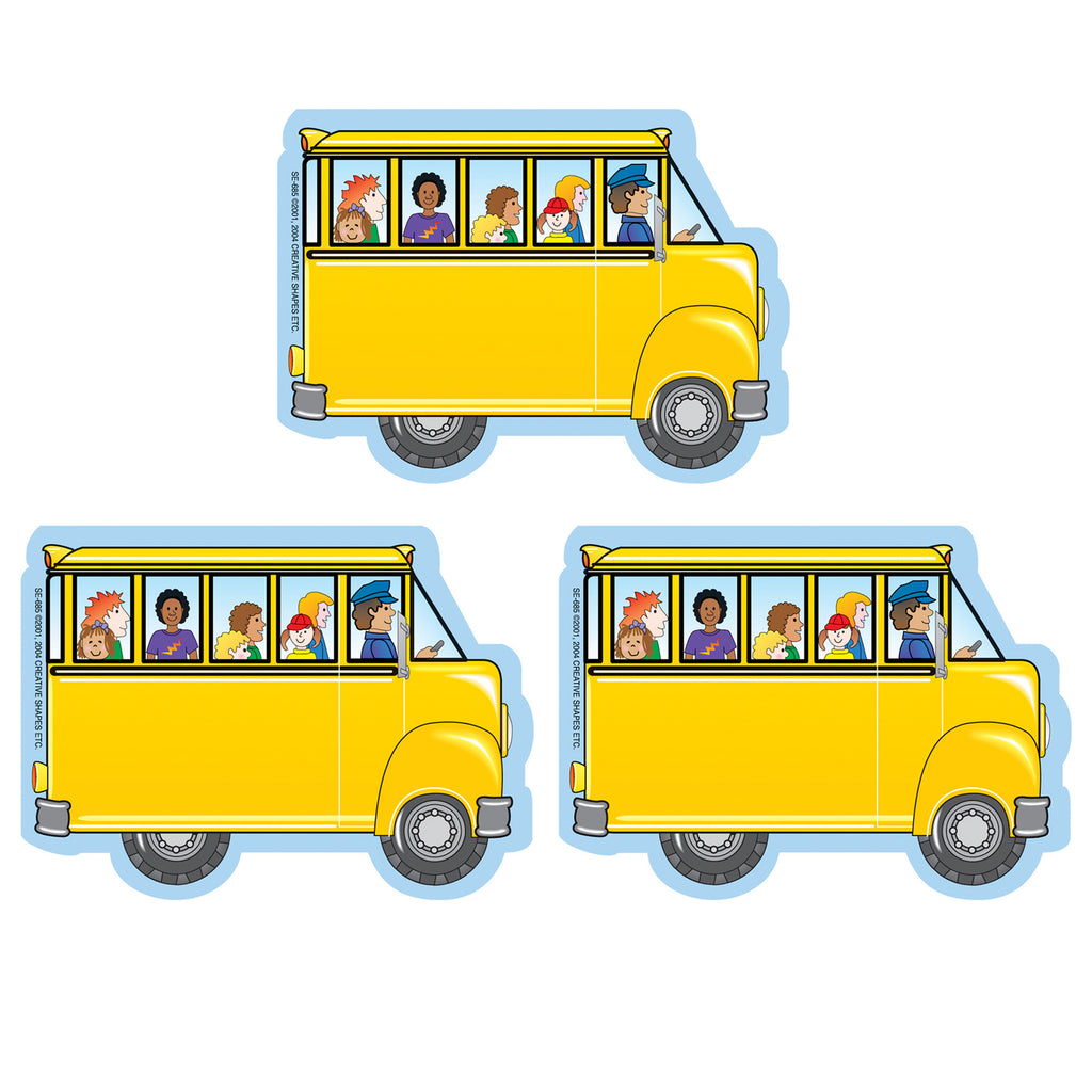 (3 Ea) Bus With Kids Mini Notepad