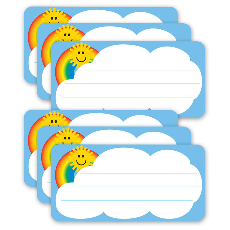 (6 Pk) Rainbow Nametags