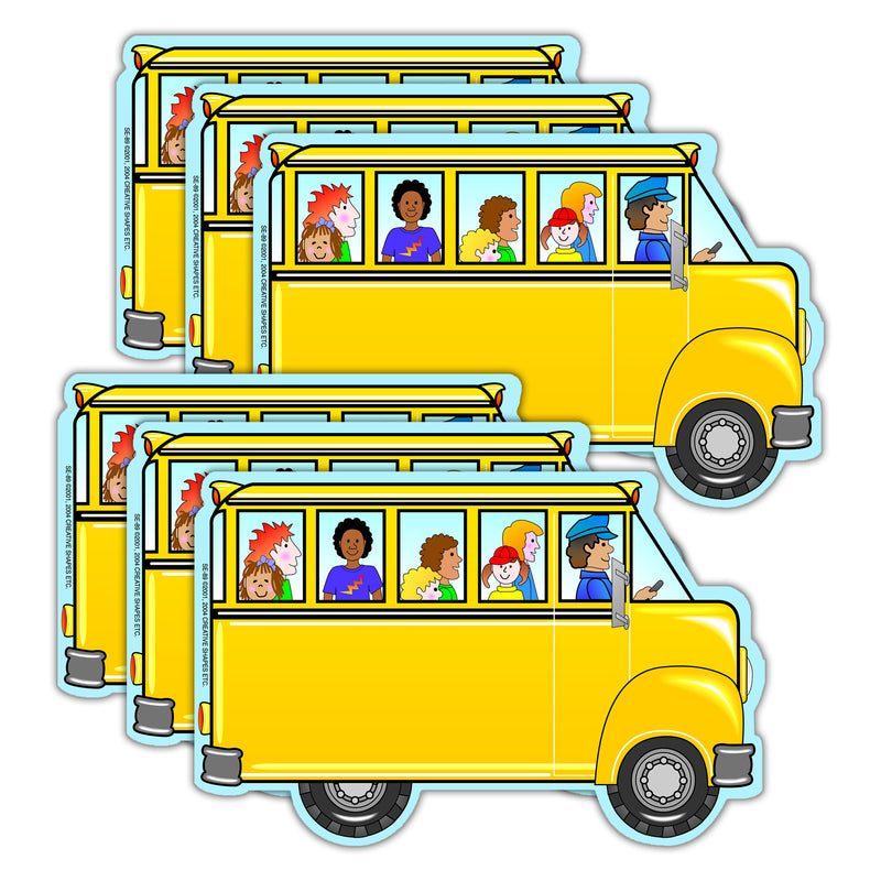 (6 Ea) Large Bus With Kids Notepad