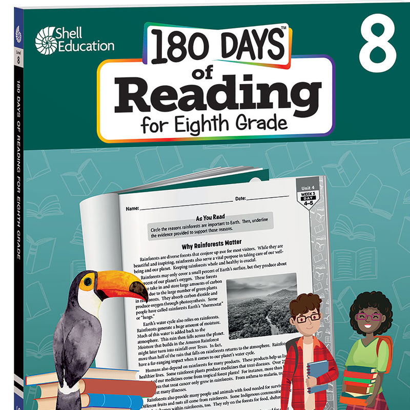 180 Days of Reading 2nd Edition, Grade 8