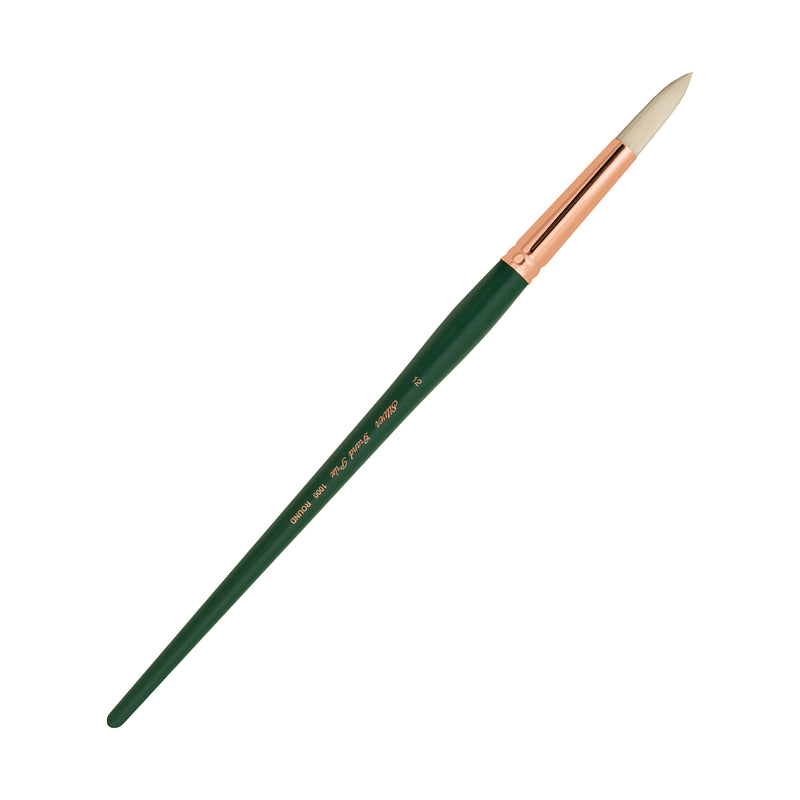 Grand Prix Brush, Round, Long Handle, Size 12