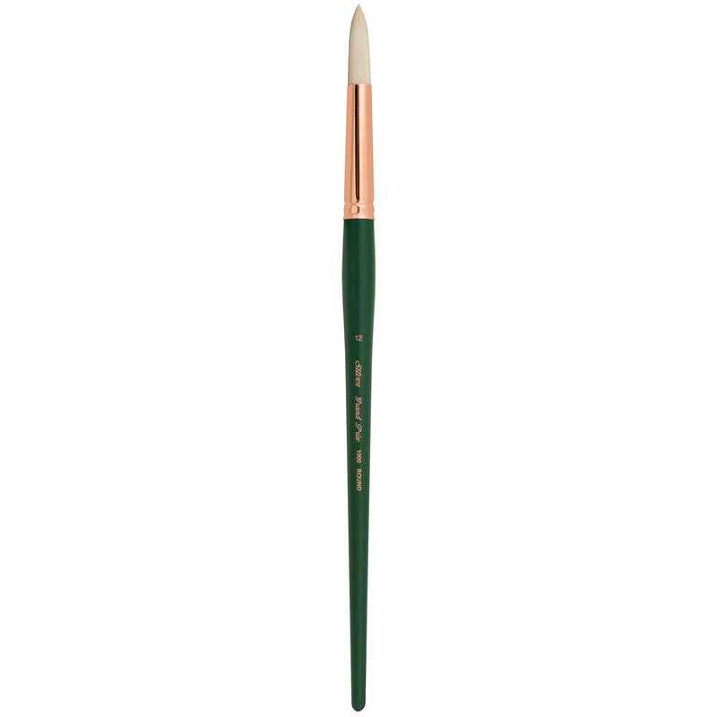 Grand Prix Brush, Round, Long Handle, Size 12