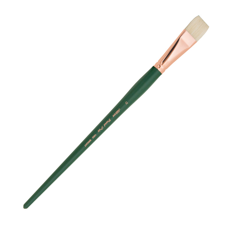 Grand Prix Brush, Bright, Long Handle, Size 12