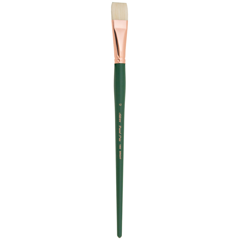 Grand Prix Brush, Bright, Long Handle, Size 12
