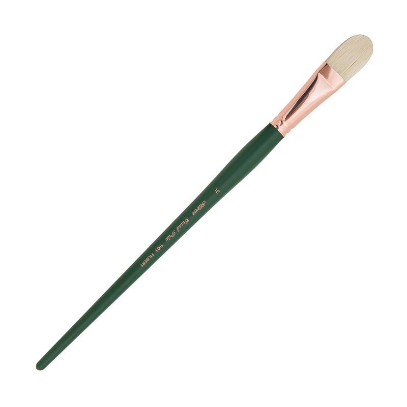 Grand Prix Brush, Filbert, Long Handle, Size 12