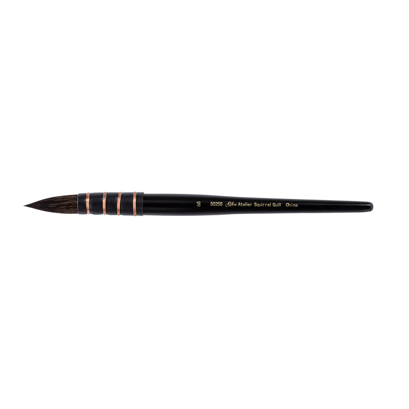 Silver Atelier™ Squirrel Blend Quill Brush, Short Handle, Size 60
