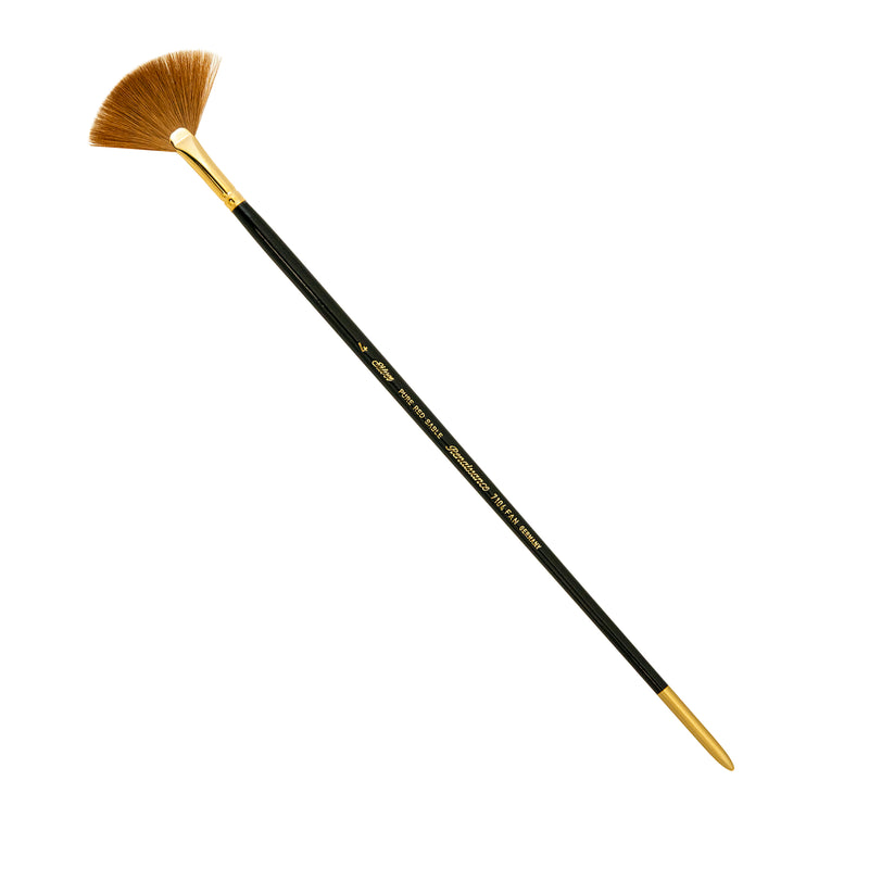 Renaissance® Fan Blender Brush, Long Handle, Size 4