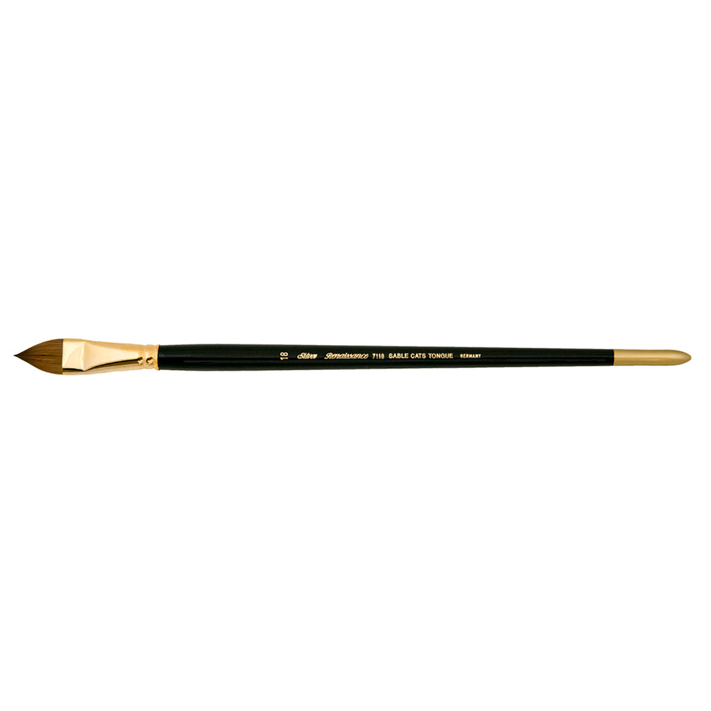 Renaissance® Cats Tongue Brush, Long Handle, Size 18