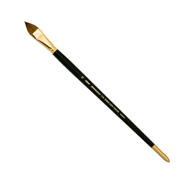Renaissance® Cats Tongue Brush, Long Handle, Size 18