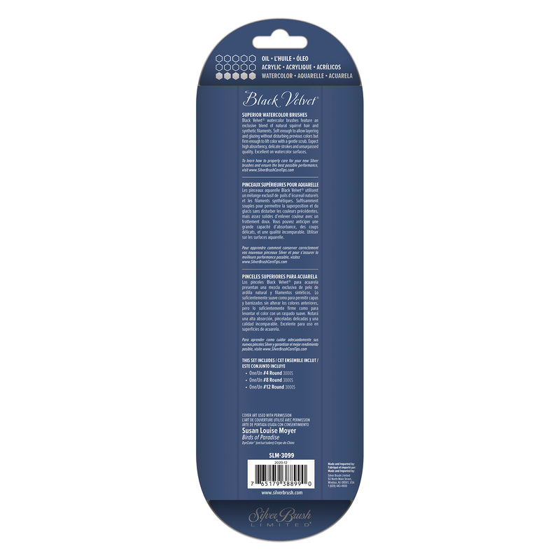 Susan Louise Moyer Basic Brush Set, 3 Brushes