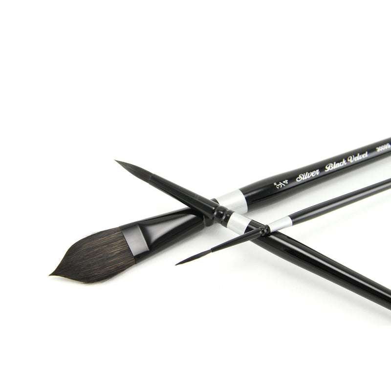 Black Velvet® Watercolor, 3 Brushes
