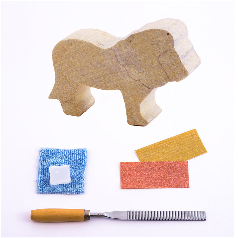 Lion & Elephant Double Carving Kit