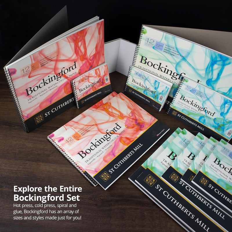 Bockingford Watercolor Spiral 7x10 Cold Pressed 12 Sheets