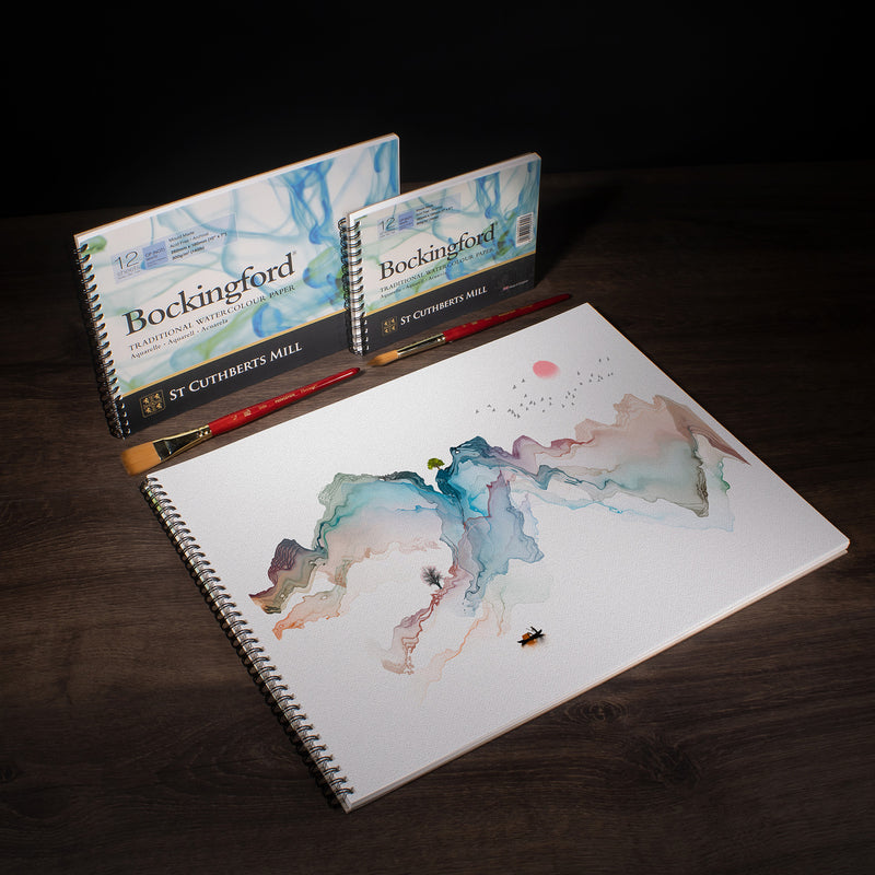 Bockingford Watercolor Spiral 7x10 Cold Pressed 12 Sheets