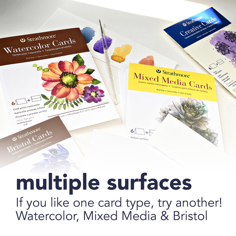Photo Mount Cards & Envelopes, Decorative Embossed Border, 5x6.875 inch, 50 Pack