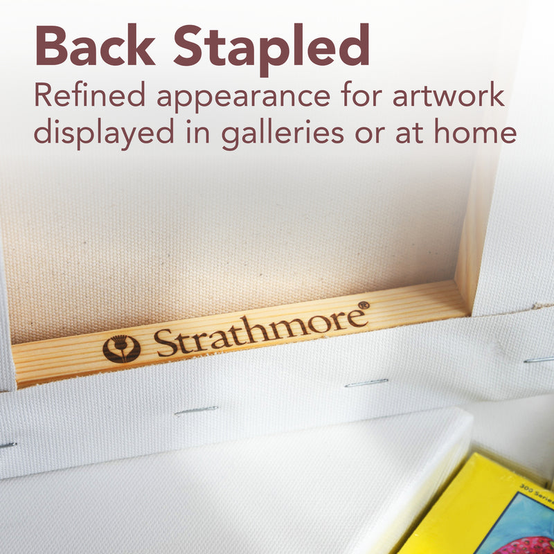 300 Series Traditional Stretched Canvas, 6x6 inch, Pack of 3