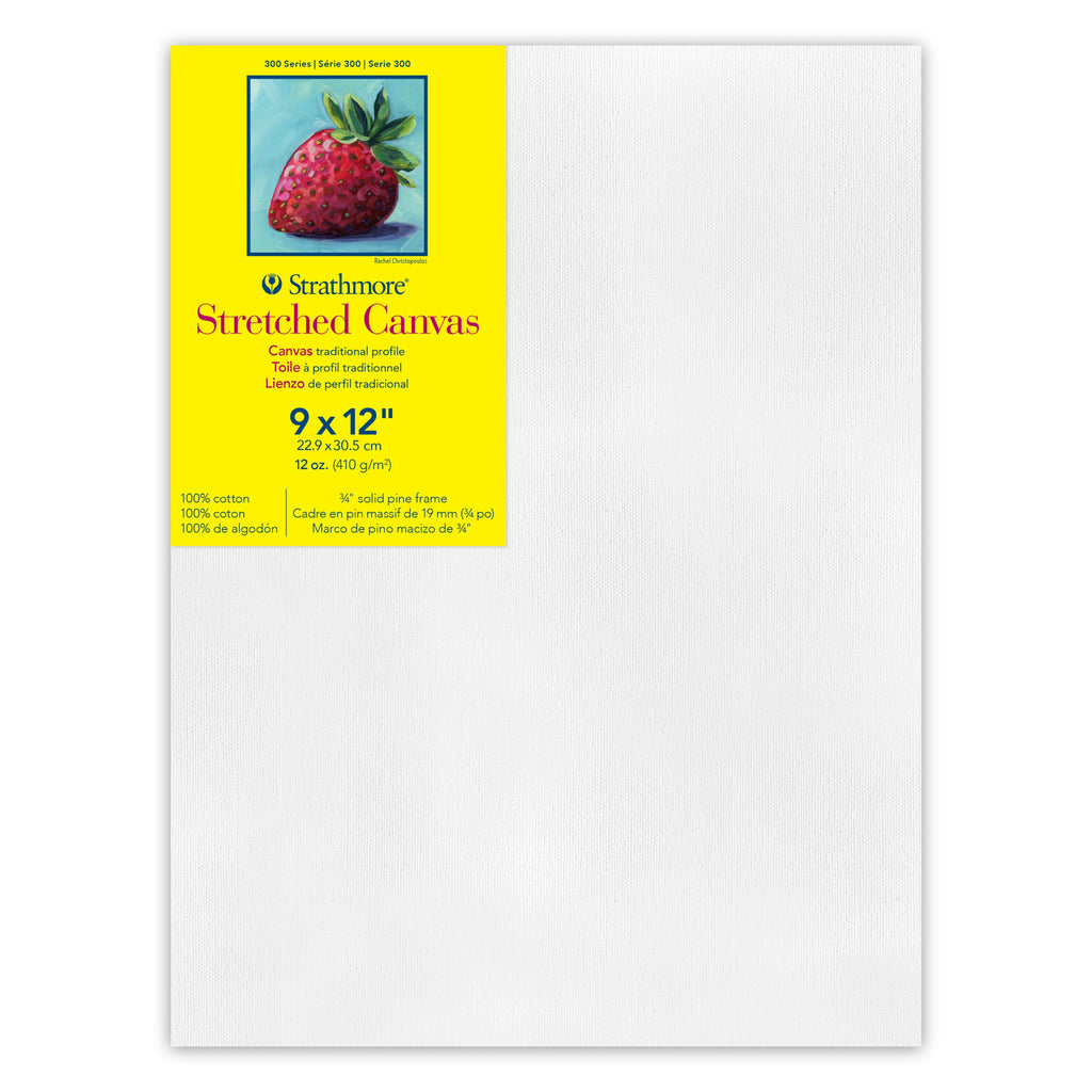 300 Series Trad Stretch Canvas 9x12 Strathmore
