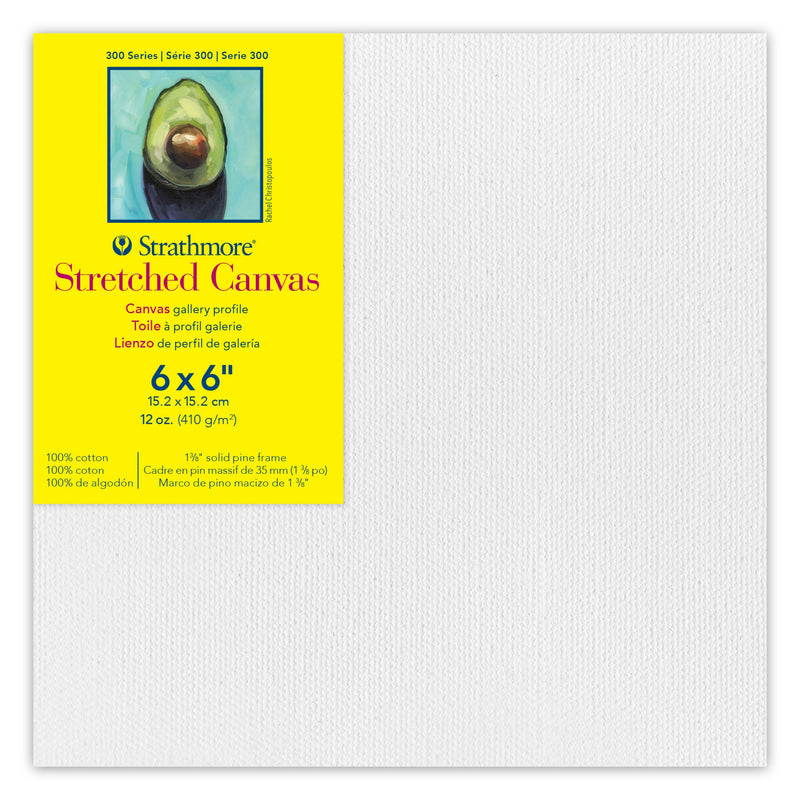 300 Series Gallry Stretch Canvs 6x6 Strathmore