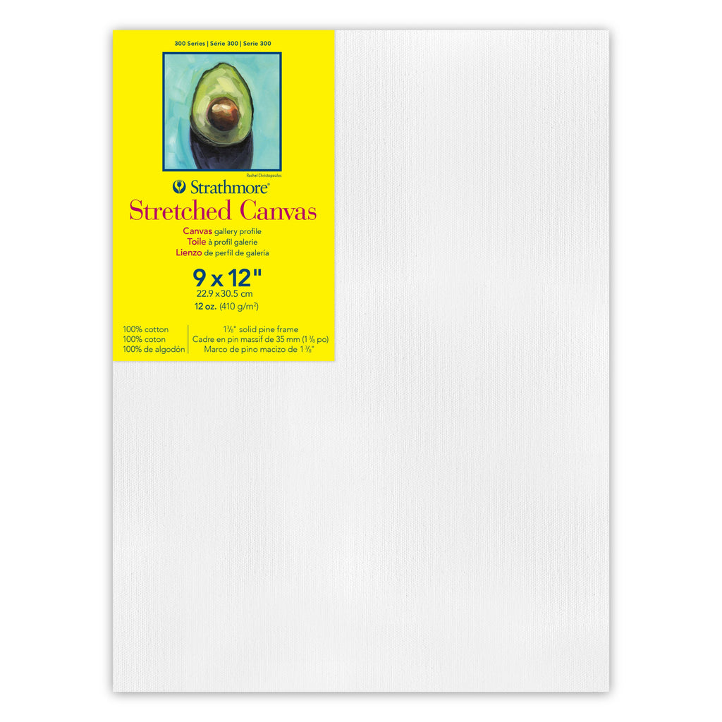 300 Seris Gallry Stretch Canvs 9x12 Strathmore