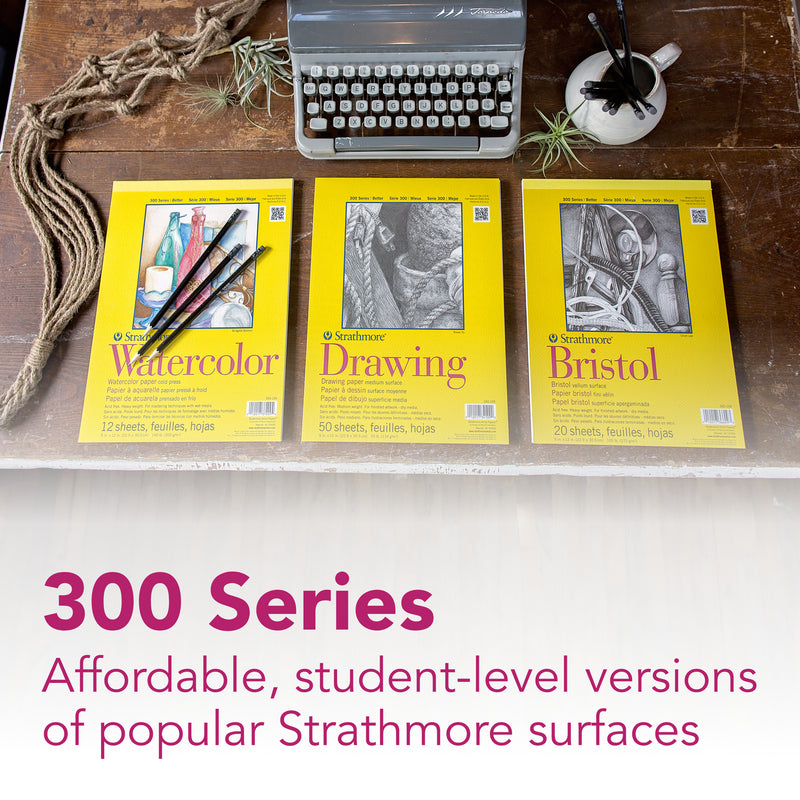 300 Series Sketch Pad, Side Wire Binding, 100 Sheets, 14x17 inch