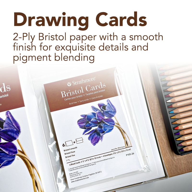 Bristol Cards & Envel 3.5x4.875in 400 Series 6pk