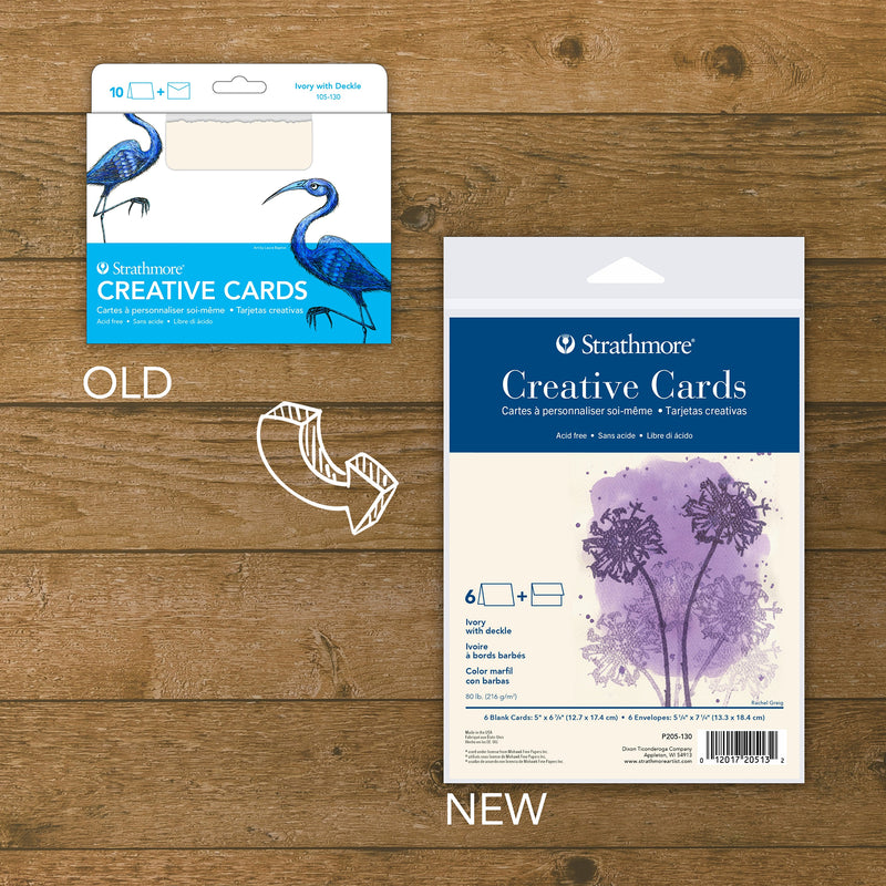Creative Cards Ivory 5x6.875in & Envelopes 6pk