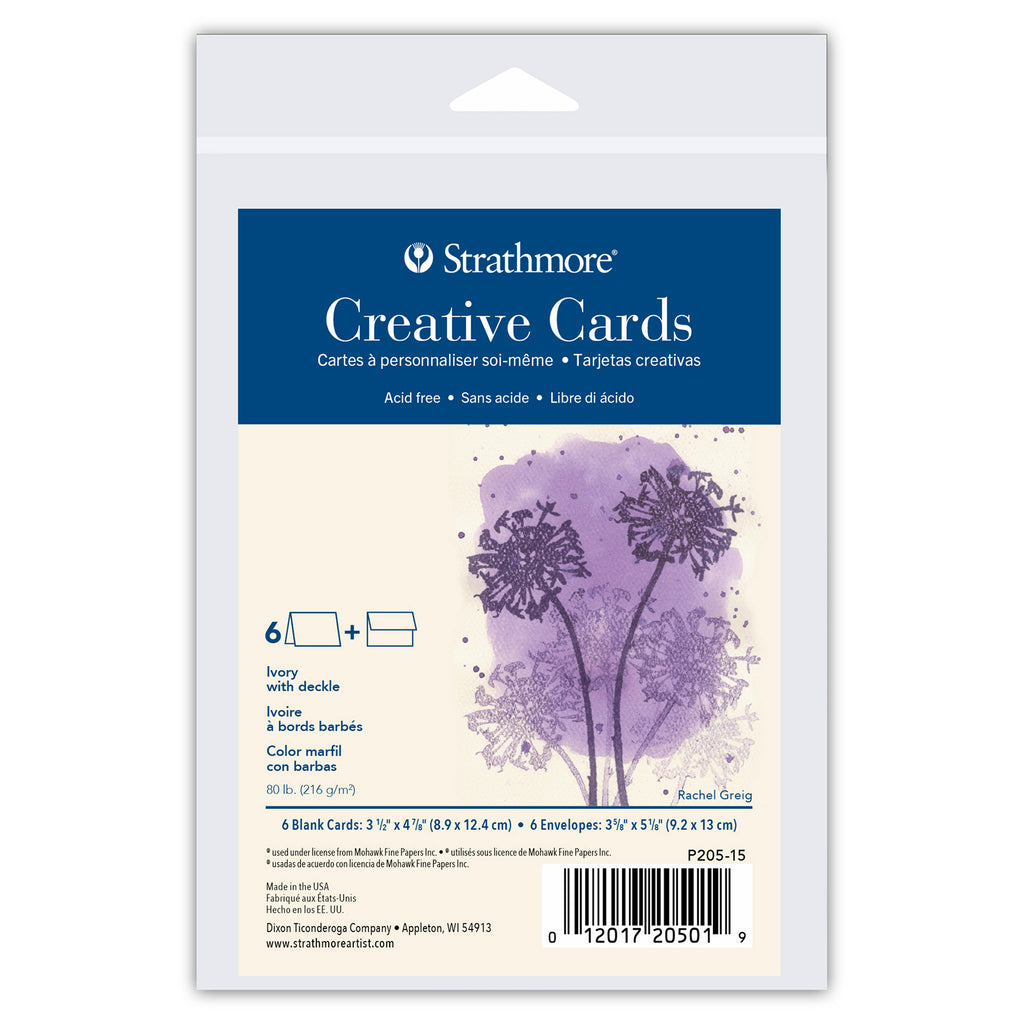 Creative Cards Ivory 3.5x4.875in & Envelopes 6pk