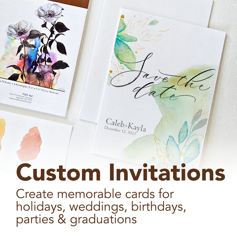 Mixed Media Cards 5x6.875in 400ser & Envelopes 6pk