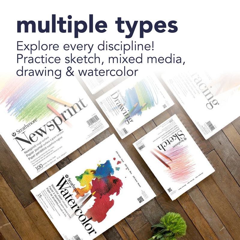200 Series Mixed Media Pad 9x12in 60 Sheets