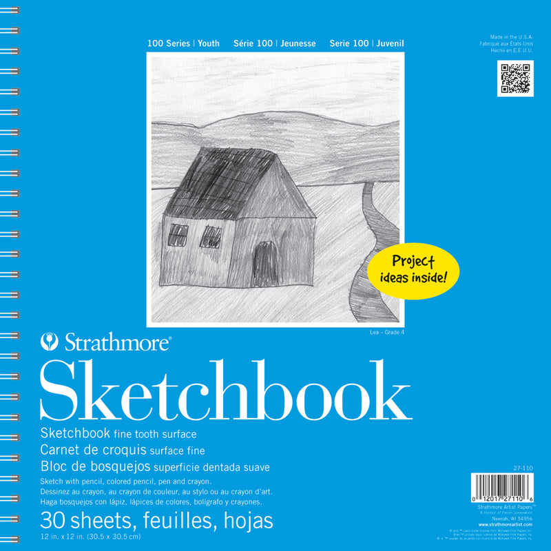 100 Series Sketchbook 12x12in 30 Sheets