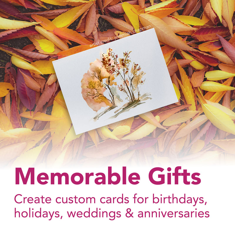 Watercolor Cards 5x6.875in 300 Ser &envelopes 6pk