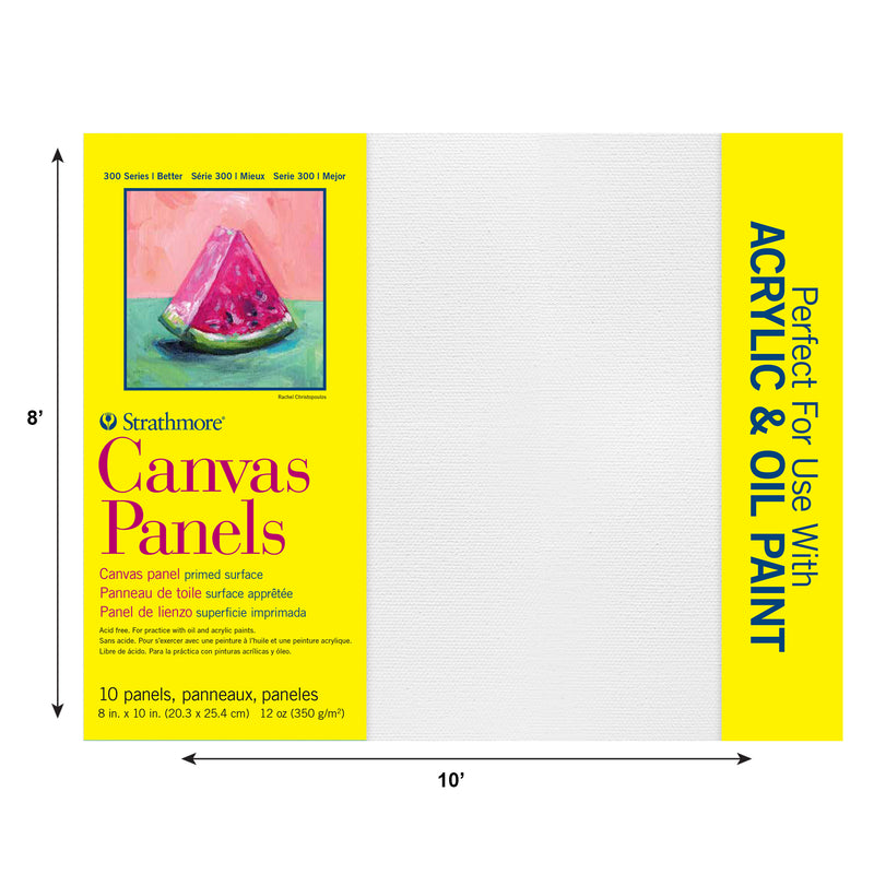 300 Series Canvas Panels, 10 Pack, 8x10 inch, 1 Count