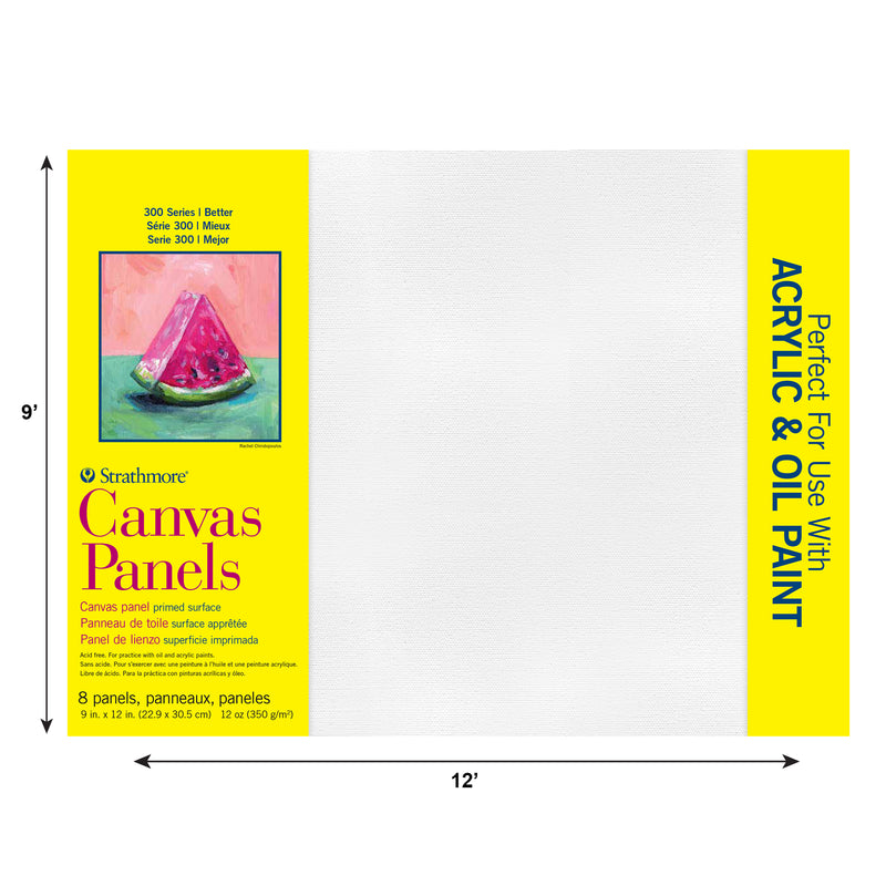 300 Series Canvas Panels, 8 Pack, 9x12 inch, 1 Count