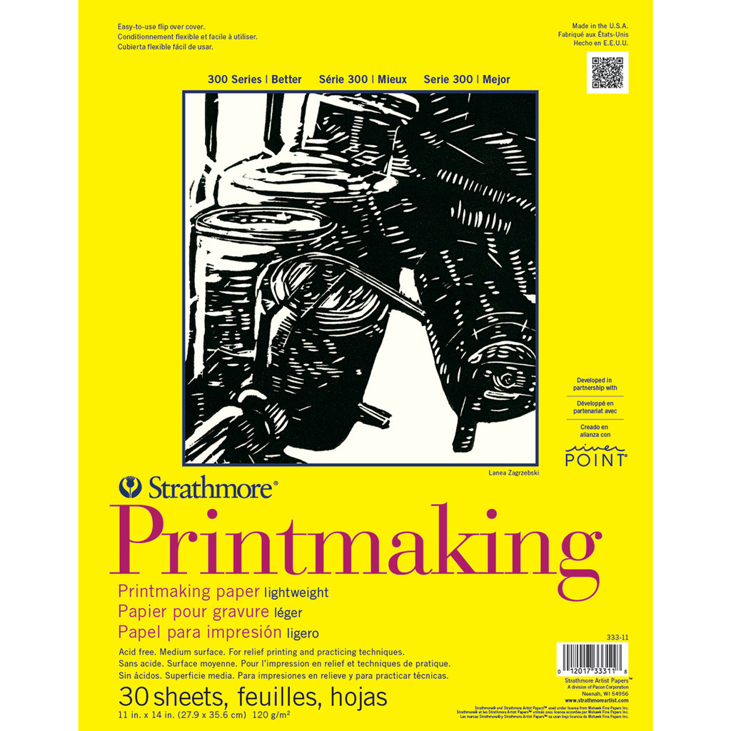 Printmaking Pad 30sht 11x14in Glue 300 Series