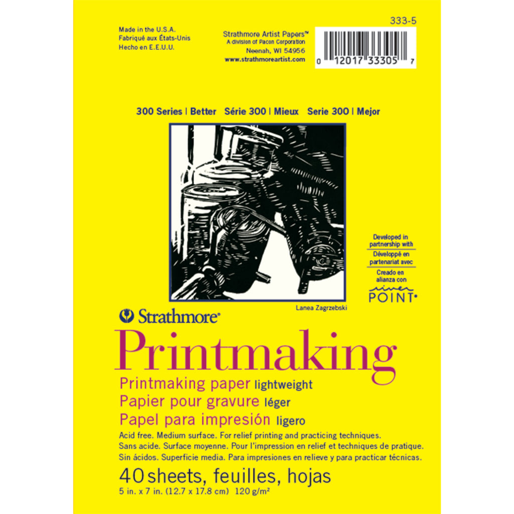 Printmaking Pad 40sht 5x7in Glue 300 Series