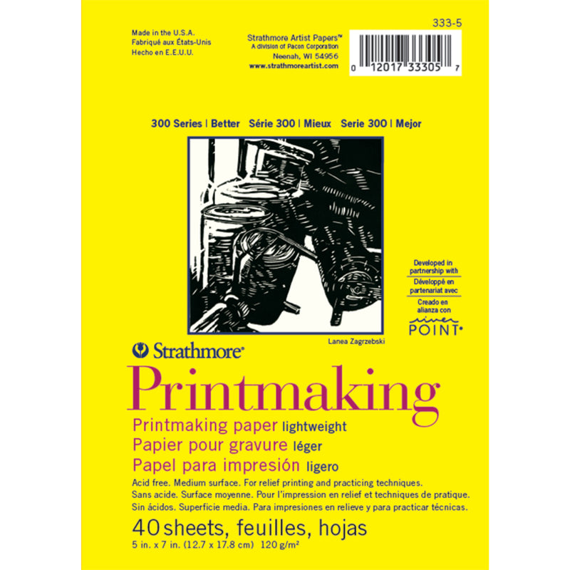 Printmaking Pad 40sht 5x7in Glue 300 Series