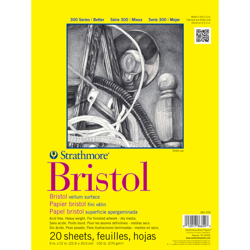Bristol Vellum Tape 20shts 9x12in 300 Series