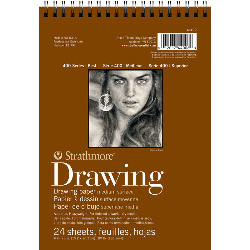 Drawing Pad 24shts 6x8in Wire 400 Series