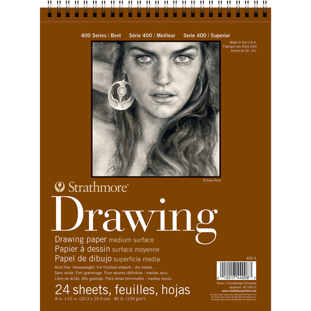 Drawing Pad 24shts 8x10in Wire 400 Series