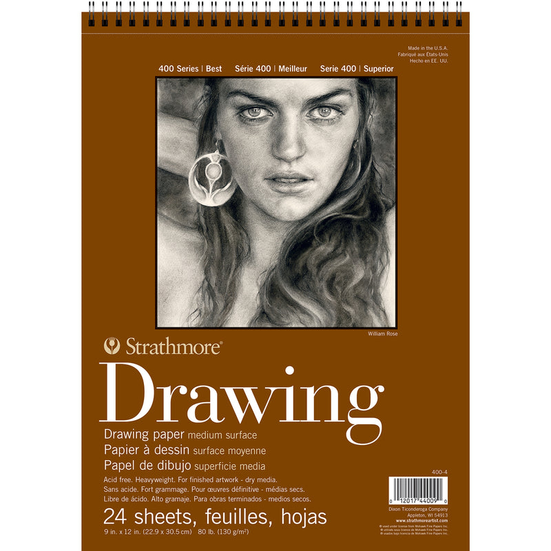 Drawing Pad 24shts 9x12in Wire 400 Series