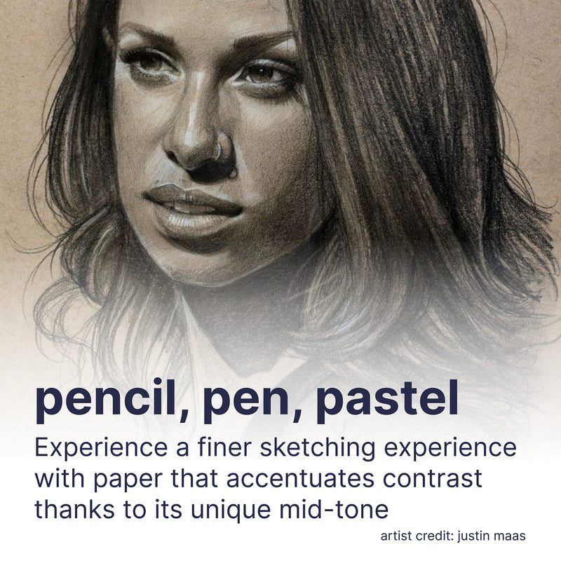 Sketch Pad 5.5x8.5in Tan Side 50sht 400 Series Recycled