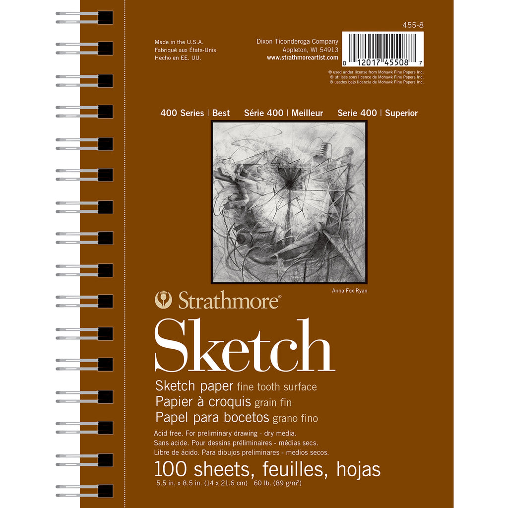 Sketch Pad 5.5x8.5in 100shts Side 400 Series
