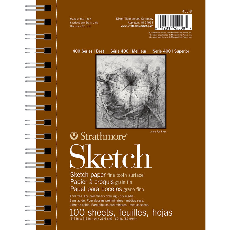 Sketch Pad 5.5x8.5in 100shts Side 400 Series