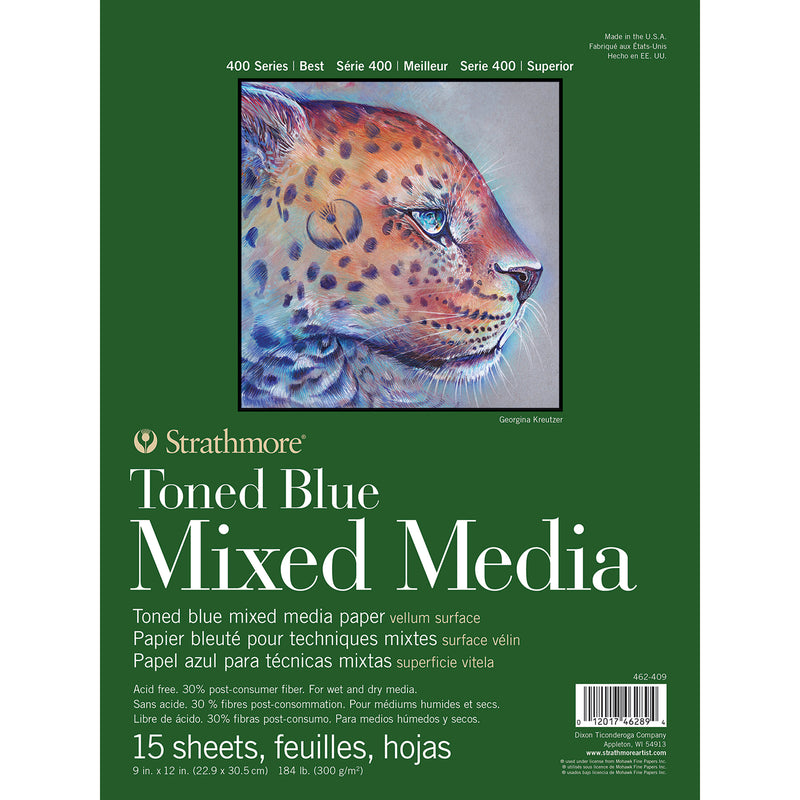 Mixed Media Pad 9x12in Blue 15shts 400 Series