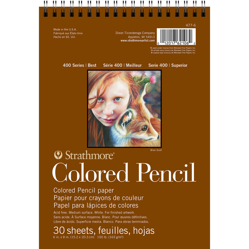 Color Pencil Pad 30shts 6x8in Wire 400 Series