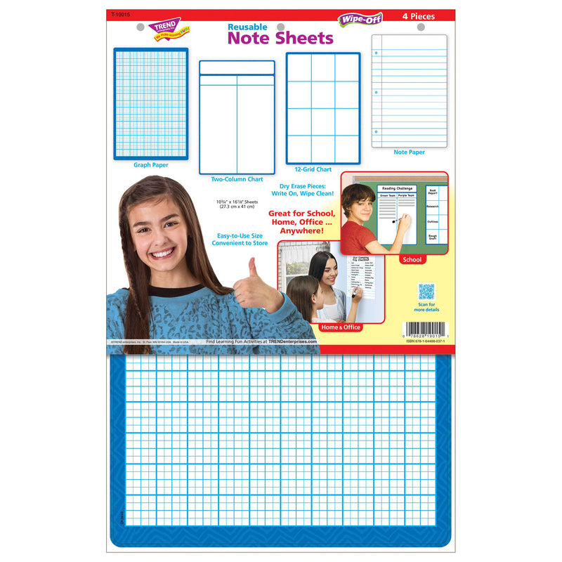 Wipe-off Note Sheets