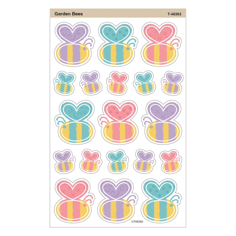 Garden Bees Large superShapes Stickers, 152 Per Pack, 6 Packs