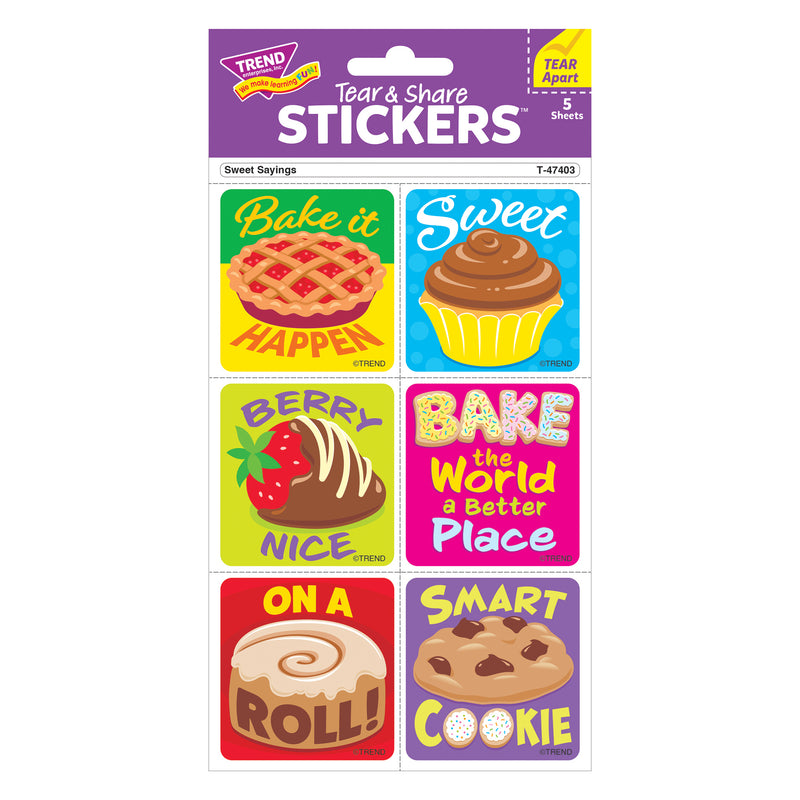 Sweet Sayings Stickers Tear & Share